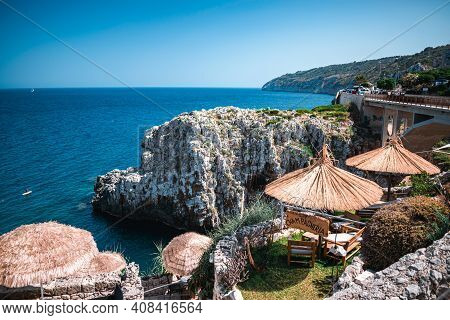 Fantastic View On Ciolo Sea In Puglia