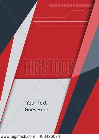 Vector Modern Cover Template. Abstract Bright Background For Poster, Brochure, Flyer Design. Layout 