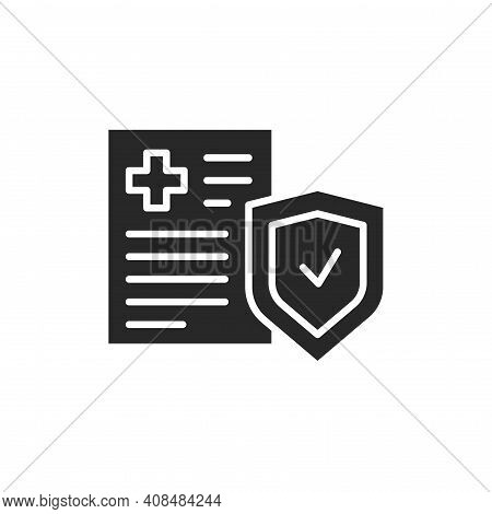 Health Insurance Color Line Icon. Isolated Vector Element.