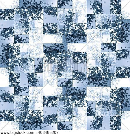 Abstract Geometric Background With Rectangles, Squares And Stripes