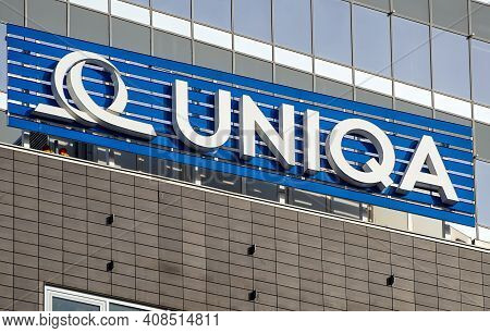 Bucharest, Romania - January 21, 2021: A Logo Of Uniqa Insurance Group Ag, Austrian Insurance Intern