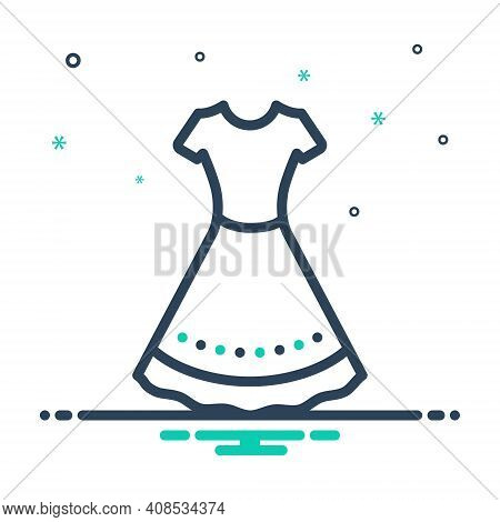 Mix Icon For Dress Frok Cloths Fashion Costume Attire Raiment Garment
