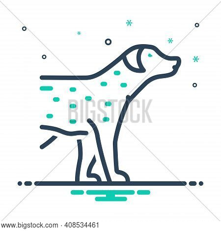 Mix Icon For Pet Tame Faithful Dog Domestic Animal Cherished Endearing
