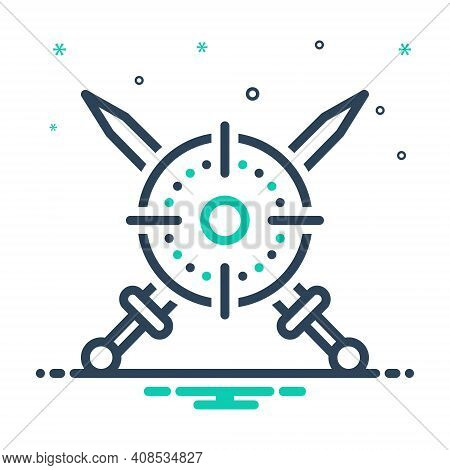 Mix Icon For Chevy Hunting Shikar Weapon Battle Conflict Sword