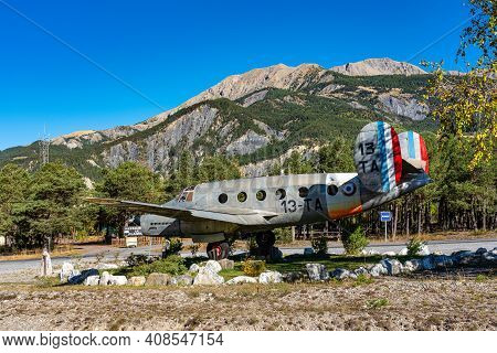 Gliding Center Ubaye Near Barcelonnette. Barcelonnette Is A Commune In The Alpes-de-haute-provence D