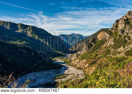Gorges De Daluis Or Chocolate Canyon As It Is Called By Locals Because Of The Rocks Color Formed By 