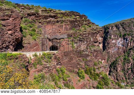 Gorges De Daluis Or Chocolate Canyon As It Is Called By Locals Because Of The Rocks Color Formed By 