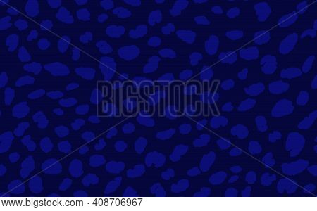 Abstract Modern Leopard Seamless Pattern. Animals Trendy Background. Blue Decorative Vector Stock Il