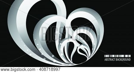 Abstract Colorful Background Vector Template With Blended Multiple 3d Lasos