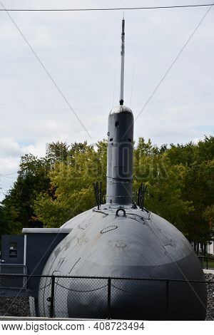 Portsmouth, Nh - Oct 3: The Uss Albacore Submarine (agss-569) In Portsmouth, New Hampshire, As Seen 