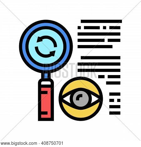Recheck Expert Color Icon Vector. Recheck Expert Sign. Isolated Symbol Illustration