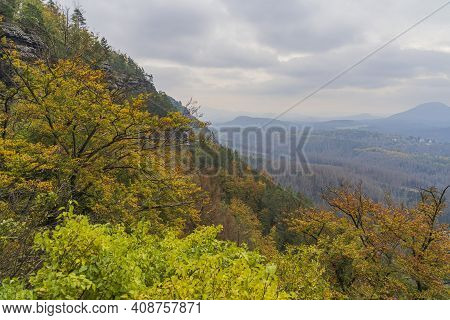 View Of Pravcicka Brana - The Biggest Natural Gate In Europe