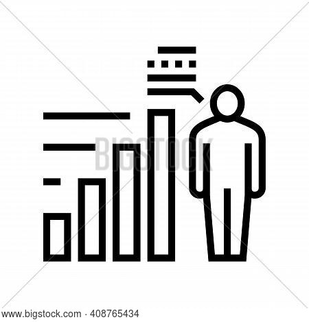 Competence Expert Line Icon Vector. Competence Expert Sign. Isolated Contour Symbol Black Illustrati