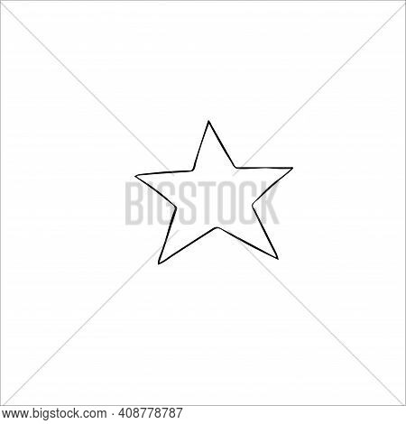 Star Isolated Flat Web Mobile Icon Vector Sign Symbol Button Element Silhouette