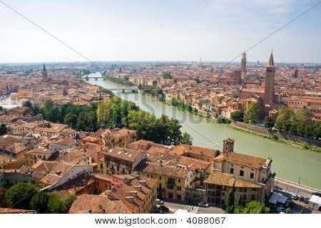 Verona und Adige river