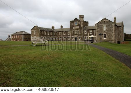 Falmouth (england), Uk - August 15, 2015: Pendennis Castle, Falmouth, Cornwall, England, United King