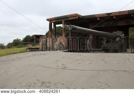 Falmouth (england), Uk - August 15, 2015: Fortification In Pendennis Castle, Falmouth, Cornwall, Eng