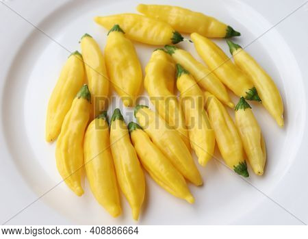 Chilli Baccatum, Aji Lemon Drop. They Are Excellent For Fish Such As Salmon Or Trout. They Are Added