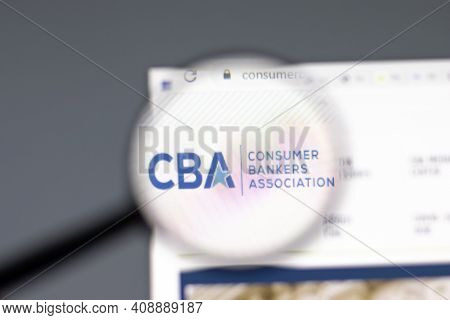 New York, Usa - 15 February 2021: Consumer Bankers Association Cba Website In Browser With Company L