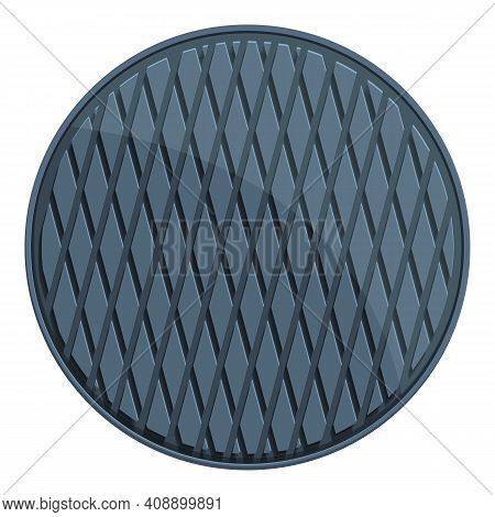 Garbage Manhole Icon. Cartoon Of Garbage Manhole Vector Icon For Web Design Isolated On White Backgr
