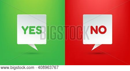 Sign Yes Or No. Placard Isolated Yes Or No. Votes Concept. Disagree, Agree, Feedback. Vector Stock