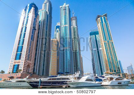 Dubai Marina Cityscape, Uae