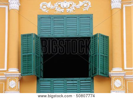 Asian Colonial Shutters and Window
