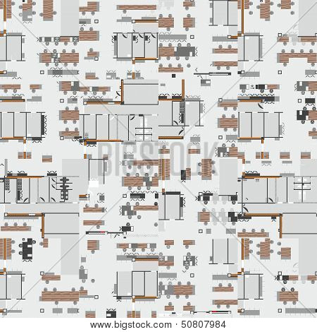 Seamless abstract plan