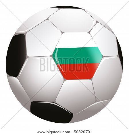 Soccerball with country flag