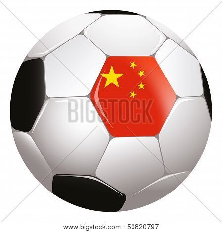 Soccerball with country flag