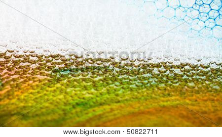 Colorful Bubbles In Water