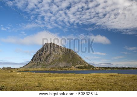 Hoven Mountain, Gimsoya, Lofoten Islands, Norway, Scandinavia