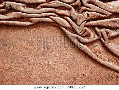 Leather With Draped Folds