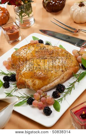 Roasted Turkey Breast - Rosemary-basil Rub