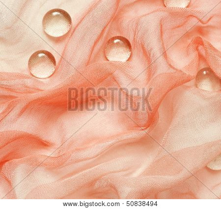 Viscose Draped Fabric With Drops