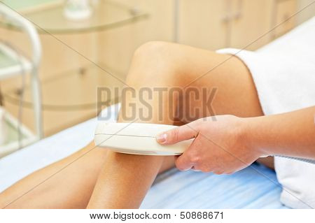 Laser hair removal on ladies legs