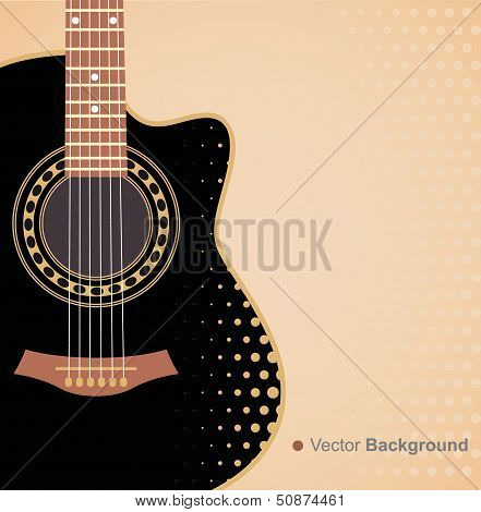background with guitar