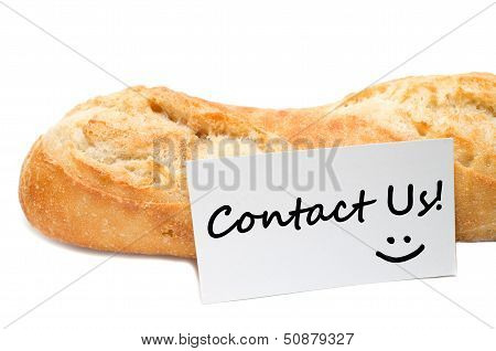 Contac Us Concept From A Bakery