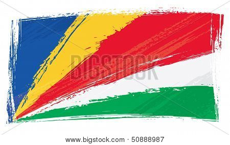 Grunge Seychelles flag
