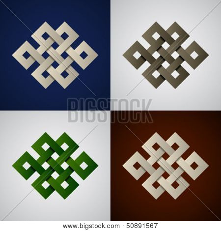 vector paper endless celtic knots