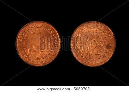 Old Bolivian Coin