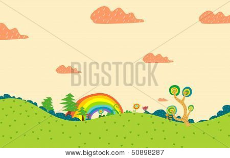 Spring Or Summer Seasons Background