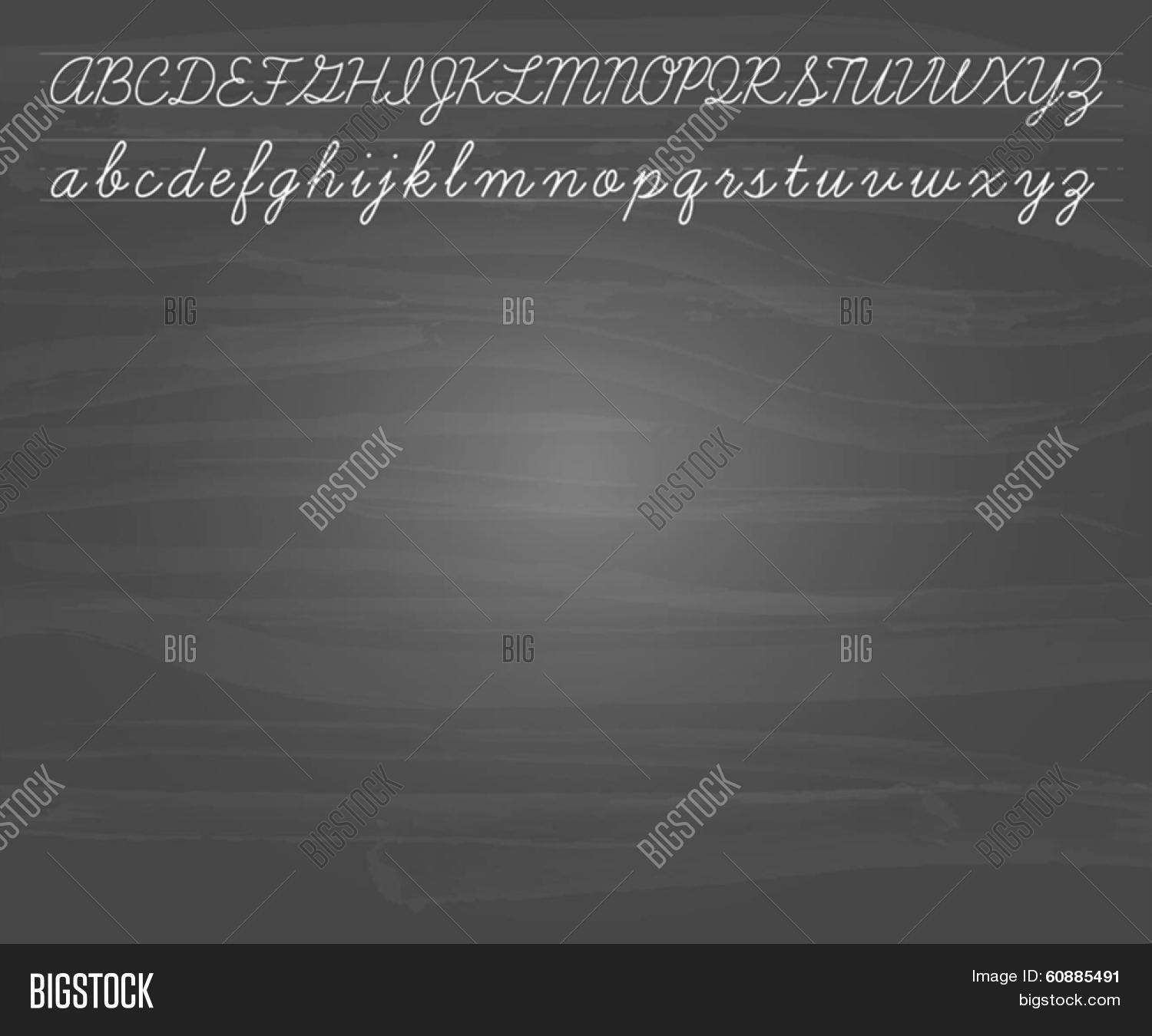 Chalkboard Cursive Vector & Photo (Free Trial) Bigstock