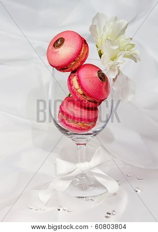 Raspberry Pink Macarons