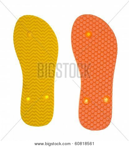 Shoe Sole Isolated on White Background.