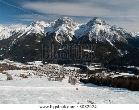 Scuol In Winter Time