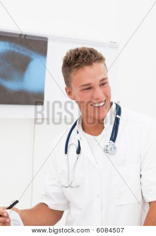 Doctor Having Good News