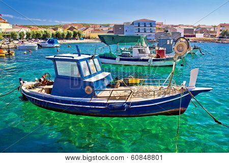 Fishing Boat On Turquoise Sea