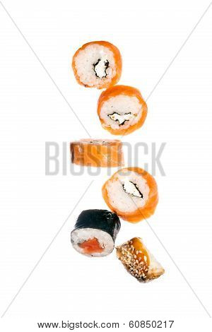 Falling sushi