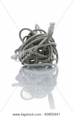 Tangled network cable